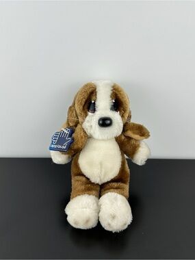Applause Rare Sad Sam Basset Hound Puppy Dog 8” #12816 Brown White Plush